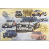 Ford Escort Mk2 Montage Limited Edition Prints Ford Escort Mk2 Montage Limited Edition Prints